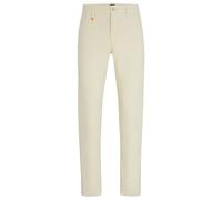 BOSS Hommes Schino-Taber-1 D Chino Tapered Fit en Satin de Coton Stretch Surteint