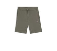 Hugo Boss Short Sewalk en molleton de coton avec écusson logoté Gris M