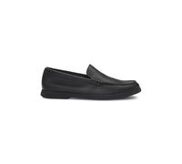 BOSS Hommes Sienne Mocc Mocassins en Cuir foulonné avec Logo