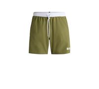BOSS Hommes Starfish Short de bain en tissu à séchage rapide avec détails contrastants