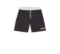 BOSS Short de bain en tissu à séchage rapide avec détails contrastants - Style Starfish, 50514429 Gris sombre S