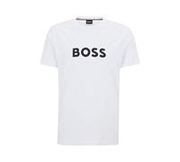 BOSS Hommes T-Shirt RN T-Shirt Regular en Jersey de Coton à Logo imprimé