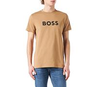 BOSS Hommes T-Shirt RN T-Shirt Relaxed Fit en Coton avec Logo et Protection Anti-UV UPF 50+