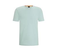 BOSS Hommes Tales T-Shirt en Jersey de Coton avec Patch Logo