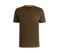 BOSS T-shirt en jersey de coton avec patch logoté - Style Tales, 50508584 Marron foncé S