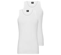 BOSS Hommes Tank Top 2P Modern Lot de Deux débardeurs en Coton Stretch à Logo imprimé