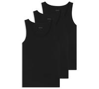 Hugo Boss Débardeurs 3P Classic – Lot de 3 – Coton, logos brodés – Noir S Homme