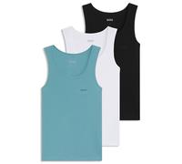 BOSS Hommes TankTop3P RibClassic Lot de Trois débardeurs en Coton avec Logos brodés