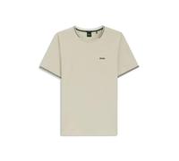 BOSS T-shirt en coton stretch avec rayures et logo - Style Taul, 50521245 Beige clair S