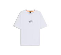 BOSS Hommes Te Voyage T-Shirt Relaxed en Coton avec Logo Artistique