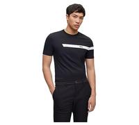BOSS Hommes Tee 2 T-Shirt en Coton Stretch à Logo et Rayures
