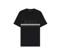 BOSS Hommes Tee Iconic Zone T-Shirt en Jersey de Coton avec Logo et Rayures
