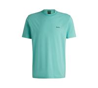 BOSS Hommes Tee T-Shirt en Coton Stretch avec détail logoté