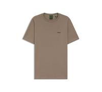 BOSS Hommes Tee T-Shirt en Coton Stretch avec détail logoté