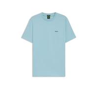 BOSS T-shirt en coton stretch avec détail logoté - Style Tee, 50506373 bleu clair L