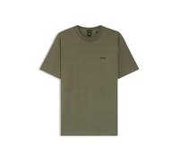 BOSS Hommes Tee T-Shirt en Coton Stretch avec détail logoté