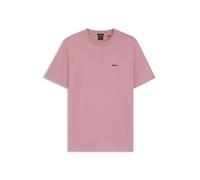 BOSS Hommes Tee T-Shirt en Coton Stretch avec Logo Contrastant