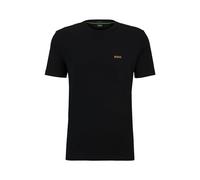 BOSS Hommes Tee T-Shirt Regular en Coton Stretch avec Logo Contrastant