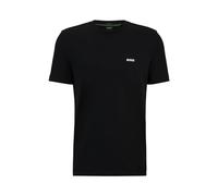 BOSS Hommes Tee T-Shirt Regular en Coton Stretch avec Logo Contrastant