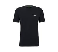 BOSS Hommes Tee T-Shirt Regular en Coton Stretch avec Logo Contrastant