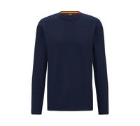 BOSS Hommes Tempesto T-Shirt à Manches Longues en Coton mélangé à la Structure gaufrée