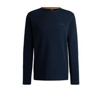 BOSS T-shirt Regular en coton mélangé avec logo brodé - Style Tempesto, 50520725 Bleu foncé L