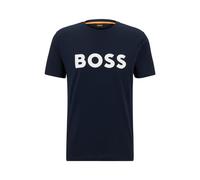 BOSS Hommes Thinking 1 T-Shirt en Jersey de Coton avec Logo imprimé en Gomme