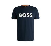 BOSS T-Shirt 'Thinking 1' bleu foncé / blanc, Taille XXXL