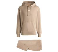 BOSS Ensemble de survêtement en coton interlock avec détails de logo - Style TracksuitWesmallhood, 50541065 Beige M