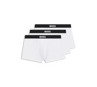 BOSS Lot de trois boxers courts en coton stretch avec logo à la taille - Style Trunk 3P BOSS ONE, 50544263 Blanc XXL