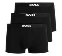 BOSS Hommes Trunk 3P One Lot de Trois Boxers Courts en Coton Stretch avec Taille Logo