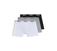 Hugo Boss Boxer Power - Lot de 3 coton/élasthanne assorti noir/gris/blanc M