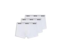 BOSS Trunk Power caleçon boxeur - Lot de 3, Blanc 100, Taille S Homme