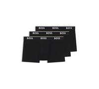 BOSS Boxers Trunk Power – Lot de 3 – Coton stretch, logo à la taille – Noir XL Homme