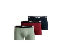 BOSS Boxers 'Power' bleu marine / vert clair / rouge rubis / blanc, Taille XL