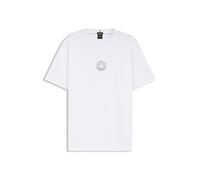 BOSS T-shirt en coton stretch à motif tennis - Style TS_Boss Open, 50560293 Blanc XS
