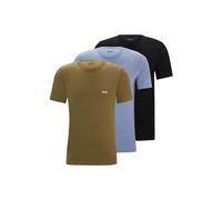 BOSS Hommes TShirtRN 3P Classic Lot de Trois t-Shirts en Coton à Logo brodé