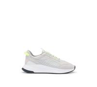 BOSS Hommes TTNM Evo Runn TTNM Evo Baskets en Cuir suédé, Cuir et Mesh à Semelle striée