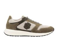 BOSS Hommes Vinston Runn Baskets en Cuir suédé avec Monogramme Double B