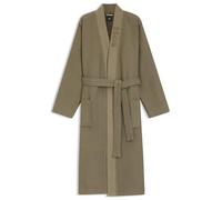 BOSS Hommes Waffle Kimono Peignoir en structure gaufrée avec logo brodé