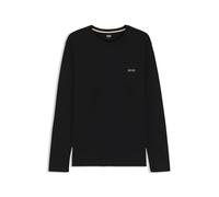 BOSS Hommes Waffle LS-Shirt T-Shirt de Pyjama en Coton mélangé à la Structure gaufrée