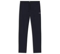 BOSS Hommes Waffle Pants Bas de Pyjama en Coton mélangé à Logo brodé