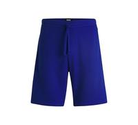 BOSS Short de pyjama à la structure gaufrée avec logo brodé - Style Waffle Shorts, 50535884 Bleu L
