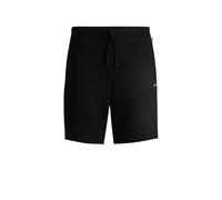 BOSS Short de pyjama à la structure gaufrée avec logo brodé - Style Waffle Shorts, 50535884 Noir L