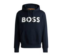 BOSS Hommes Webasic Hood Sweat à Capuche Relaxed en Molleton de Coton avec Grand Logo