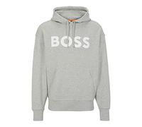 BOSS Hommes WebasicHood Sweat à Capuche en Molleton de Coton avec Logo imprimé en Gomme