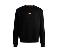 BOSS Hommes WeSmallcrew Sweat Relaxed en Molleton de Coton avec Logo Contrastant