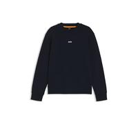 BOSS Hommes WeSmallcrew Sweat Relaxed en Molleton de Coton avec Logo Contrastant
