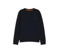 BOSS Sweat-shirt Westart en molleton de coton, patch logoté – bleu nuit Taille M