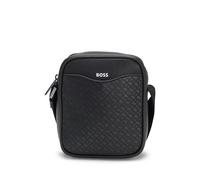 BOSS Hommes Zair M NS Sac reporter avec poche avant à motif monogramme
